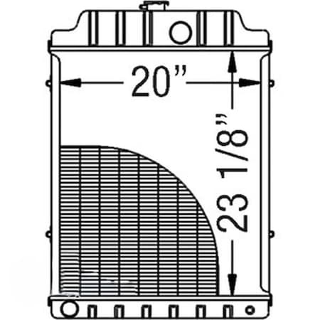Aftermarket Radiator Fits Massey Ferguson 396 399 3614476M91
